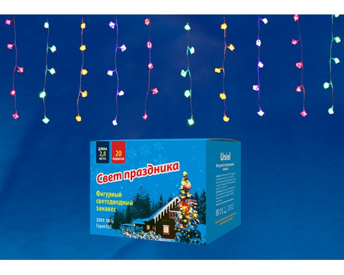 Занавес световой Uniel ULD-E2805 ULD-E2805-100/DTA MULTI IP20 DIAMOND