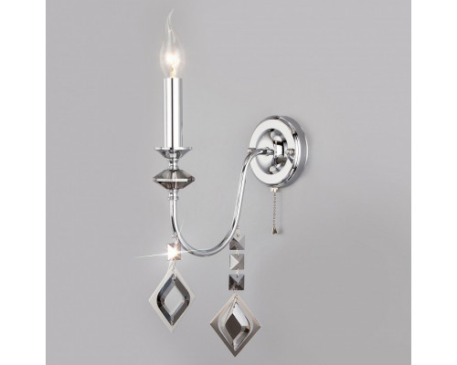 Бра Eurosvet Telao 10110/1 хром/дымчатый хрусталь Strotskis