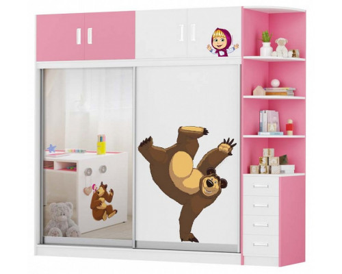 Шкаф-купе Маша и медведь Playtime