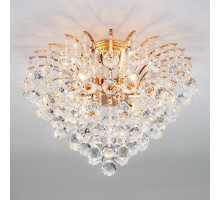 Потолочная люстра Eurosvet Ostiniya 3299/6 золото/прозрачный хрусталь Strotskis