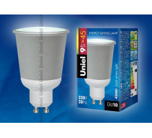 Лампа компактная люминесцентная Uniel  GU10 9Вт 4200K 02953