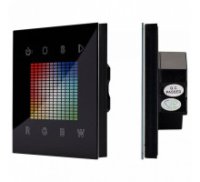 Панель-регулятора цвета RGBW сенсорная встраиваемая Arlight Sens SR-2831S-AC-RF-IN Black (220V,RGBW,1зона)