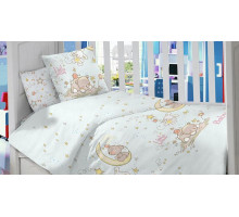 Постельное белье детское Спящий Мишка на Луне