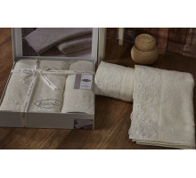 Набор из 2 полотенец для ванной ELINDA